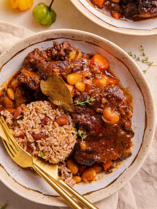 Authentic Jamaican Oxtail Stew - Butter Be Ready