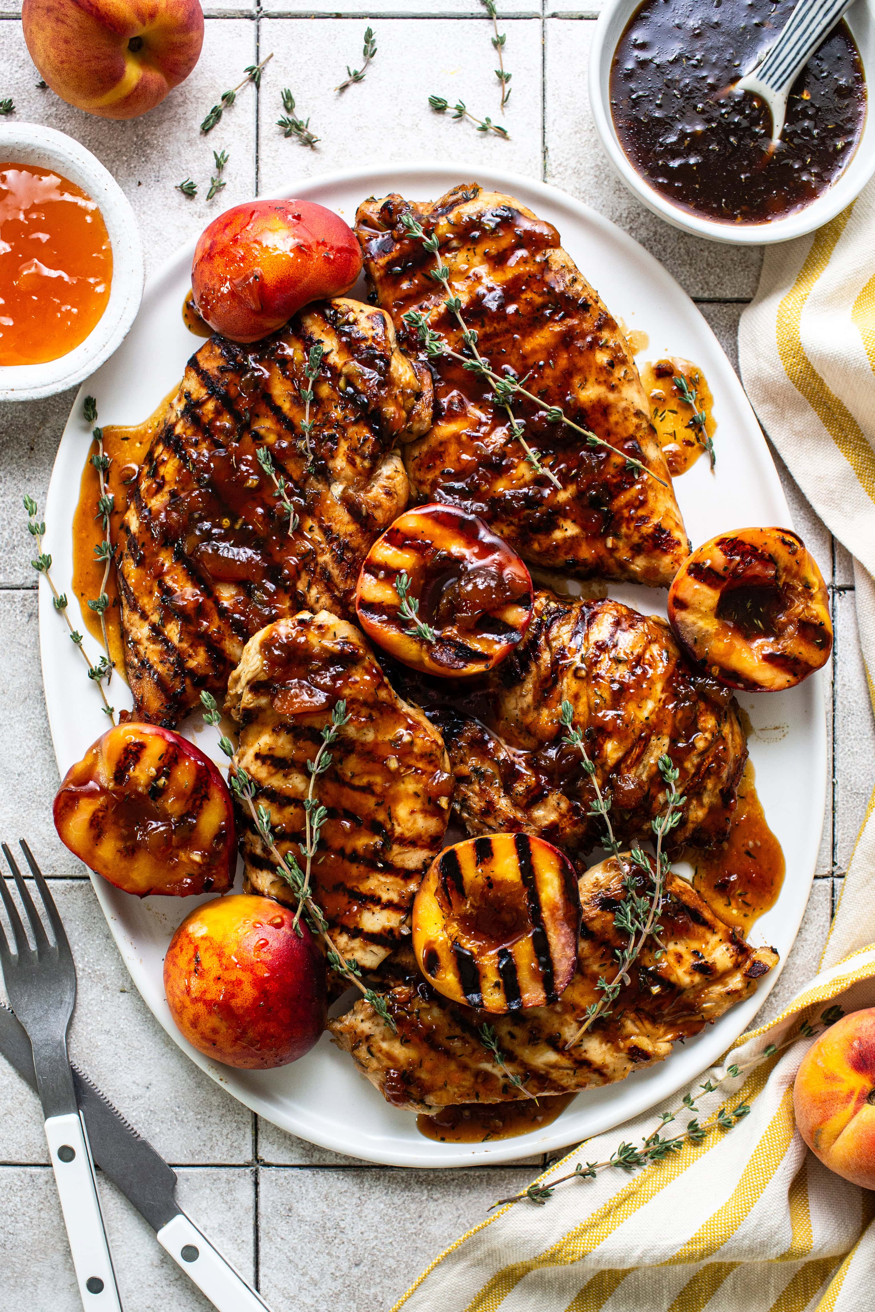 Saucy Grilled Peach Chicken - Butter Be Ready