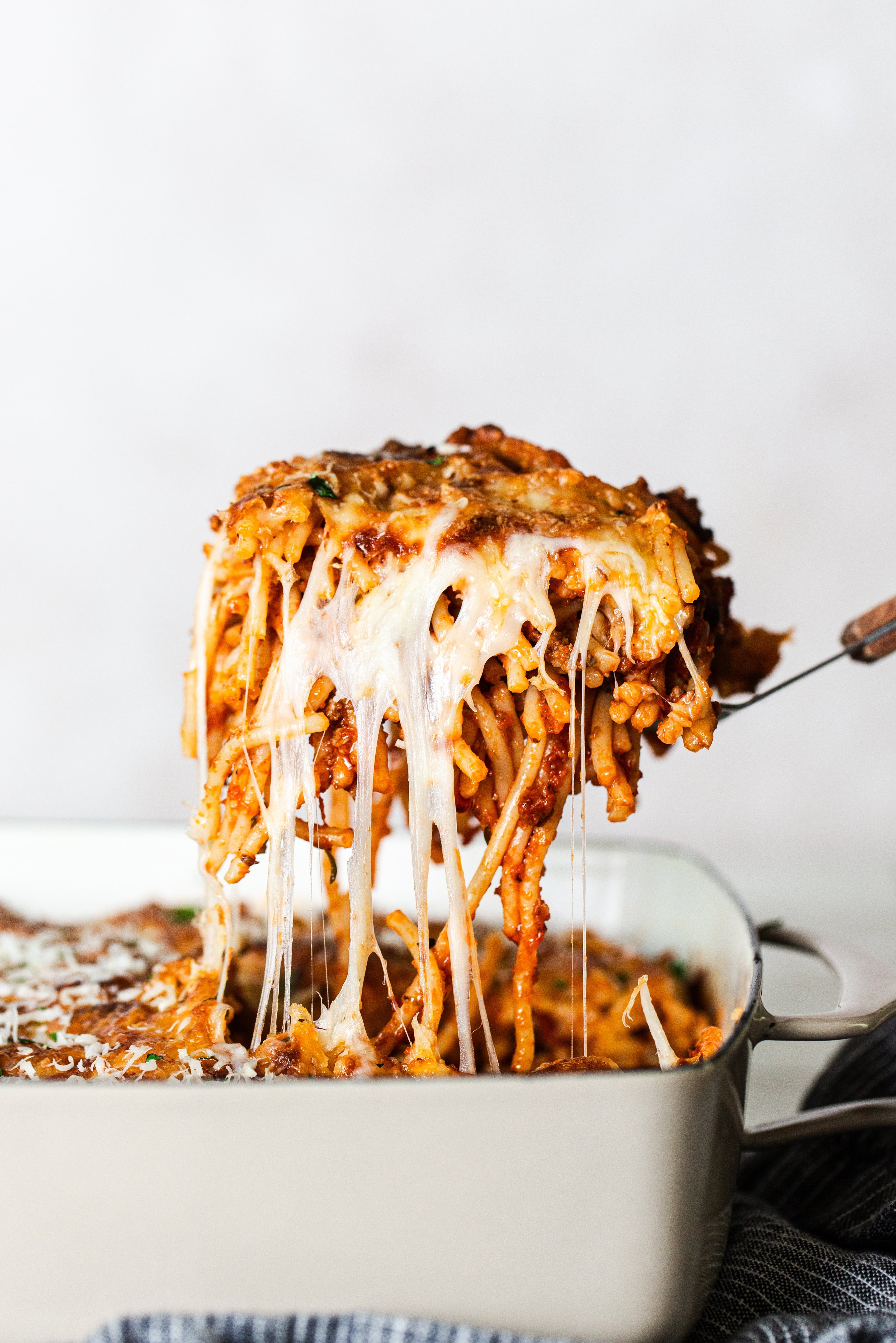 Easy & Cheesy Baked Spaghetti - Butter Be Ready