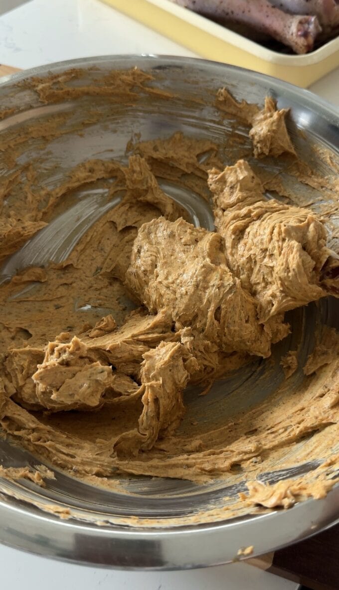 cajun compound butter in bowl