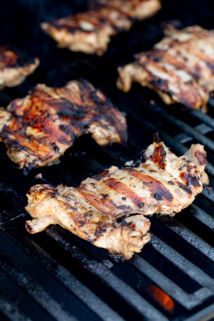 chicken thighs on grill