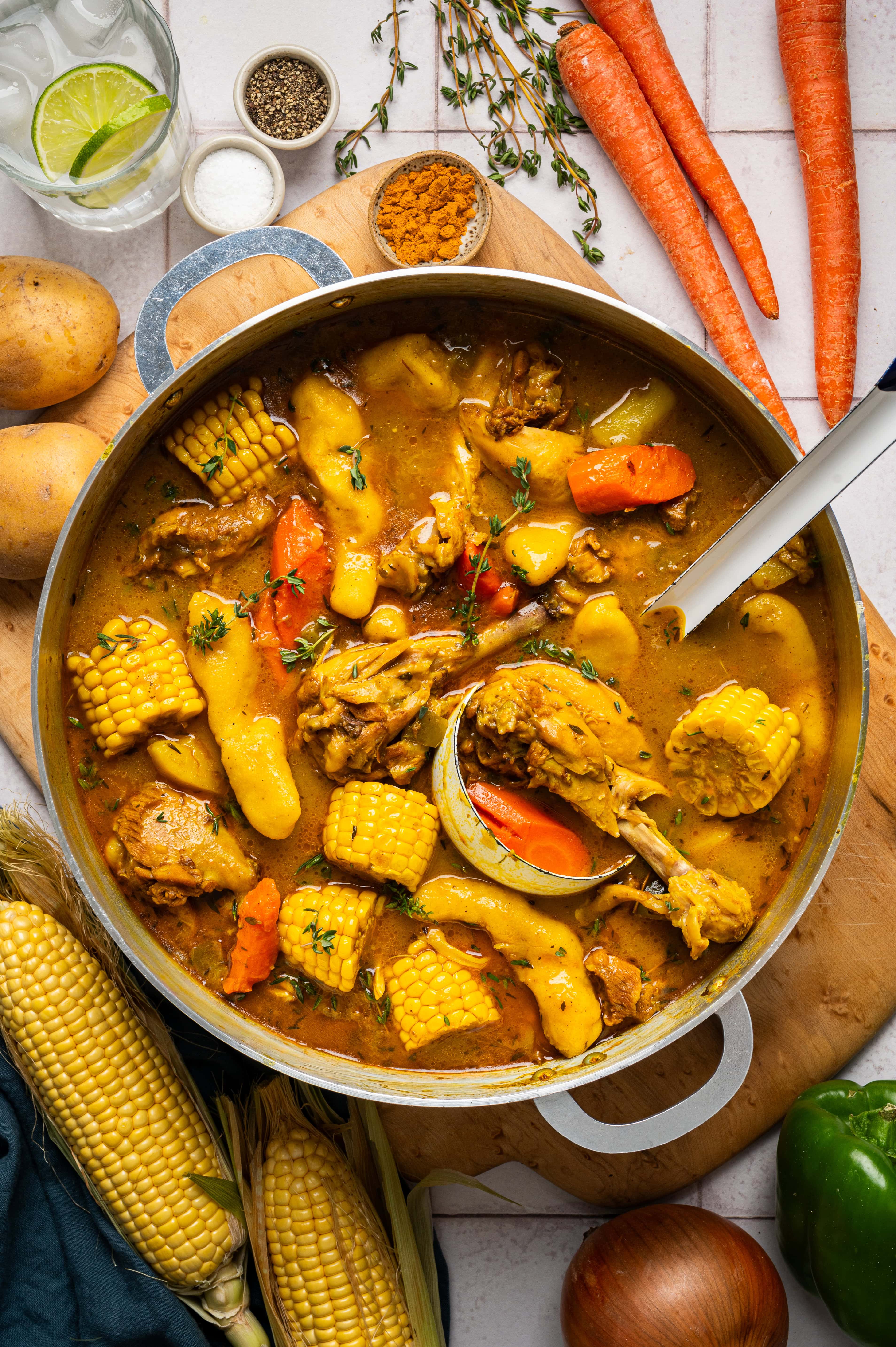 Fully-Loaded & Nourishing Caribbean Chicken Soup