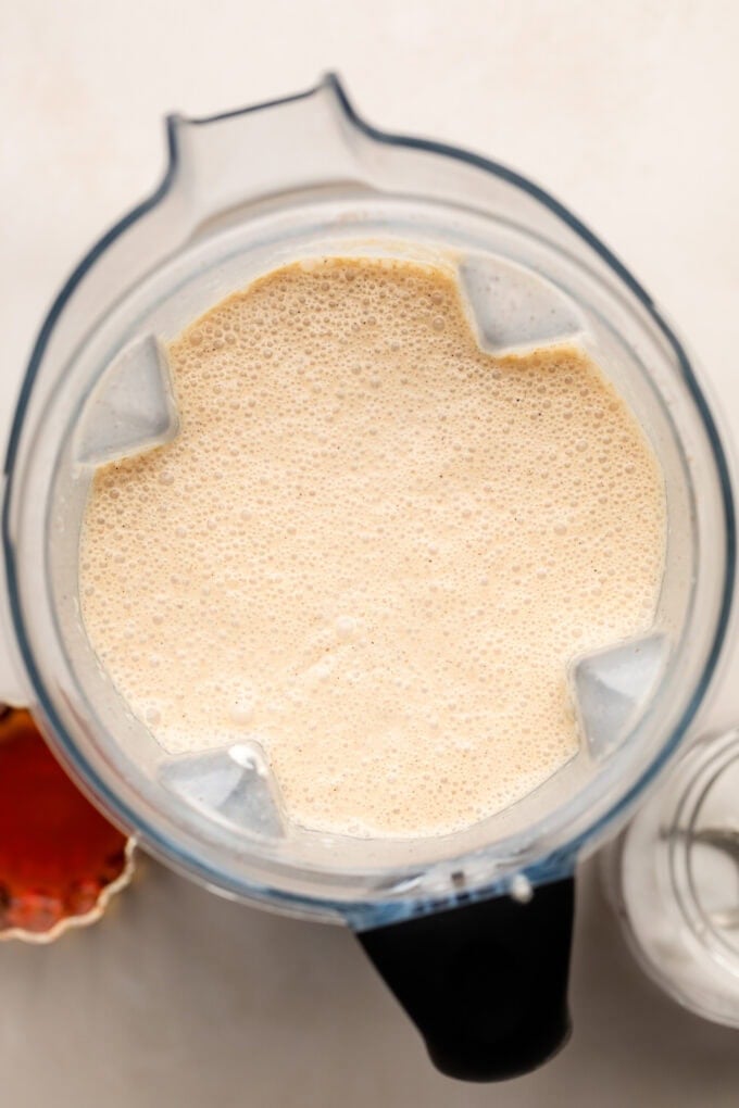 flan custard in blender