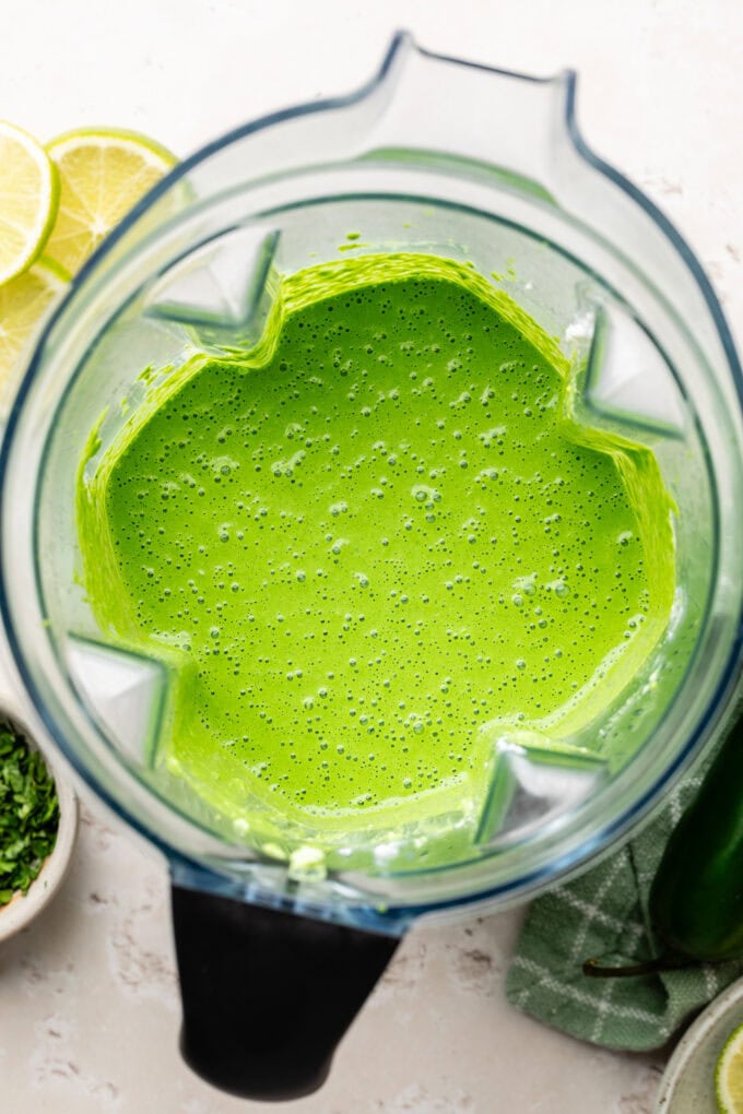 spinach and cottage cheese blended in blender